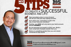 Miguel Sanchez marketing piece