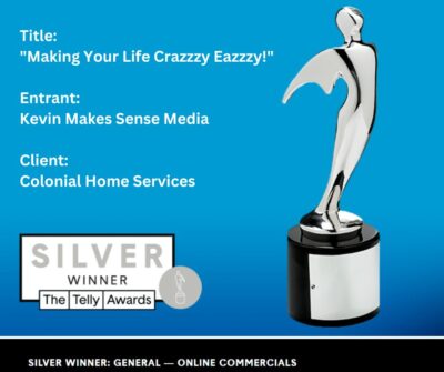 2023 Telly Award Winner for Video Production Kevin Makes Sense Media